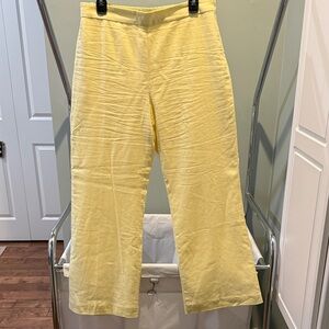 Yellow Cropped Pants